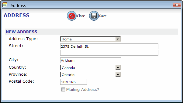 qhrnet address dialog